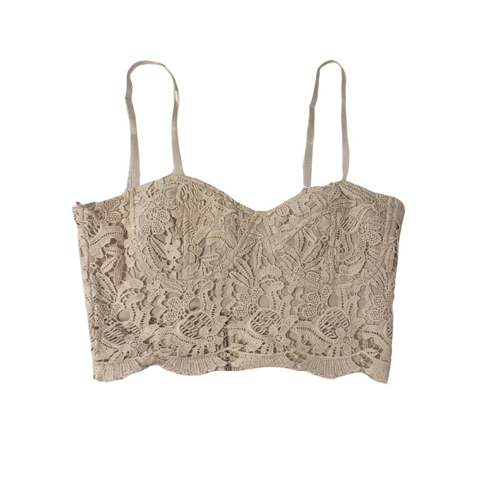 Papaya Lace Top in Cream - Picture 2 of 9